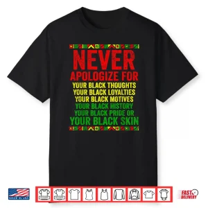 Dont Apologize For Your Blackness Juneteenth Black History Shirt