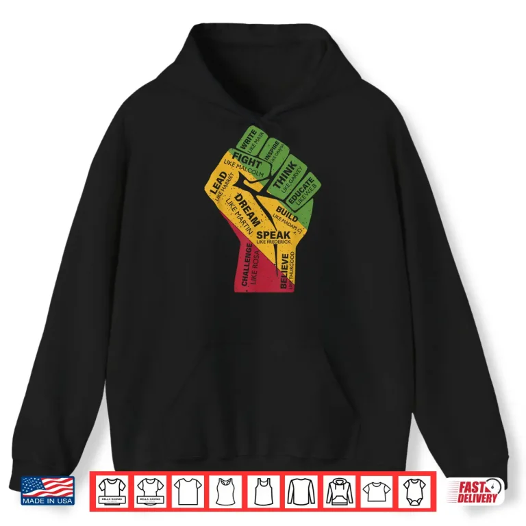 Black History Pride Dream Like Martin The Juneteenth 1865 Shirt 1 Hoodie Black history Pride Dream Like Martin the Juneteenth 1865 Shirt