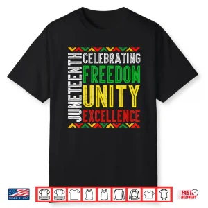 Celebrating Juneteenth African Freedom 1865 Men Women Kids Shirt