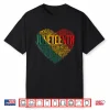 Juneteenth Heart Black History American African Flag Freedom Shirt
