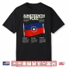 Juneteenth Red White Blue Symbolic Flag Breakdown Meaning Shirt