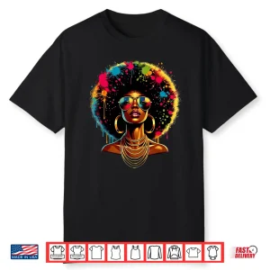 Juneteenth Women Black History Outfit Dope Proud Afro Shirt