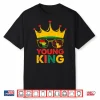 Young King Crown African American Kids Boys 1865 Juneteenth Shirt