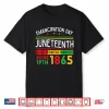 Juneteenth Emancipation Day Black June 19Th 1865 Men Women Shirt