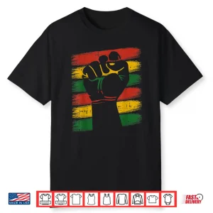 Power Fist Juneteenth Cool Melanin Pride African American Shirt