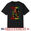 Stepping Into Juneteenth Afro Woman Black Girls High Heel Shirt