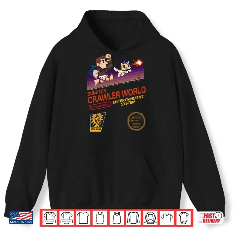 Hoodie Dungeon Crawler World Entertainment System Shirt