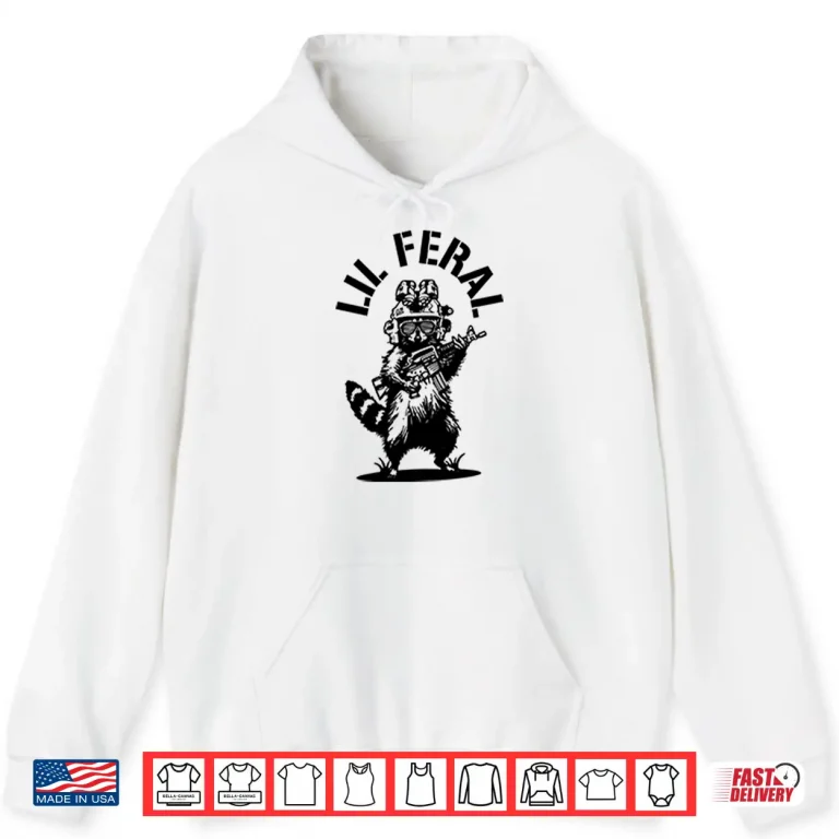 Hoodie Lil Feral Raccoon Shirt