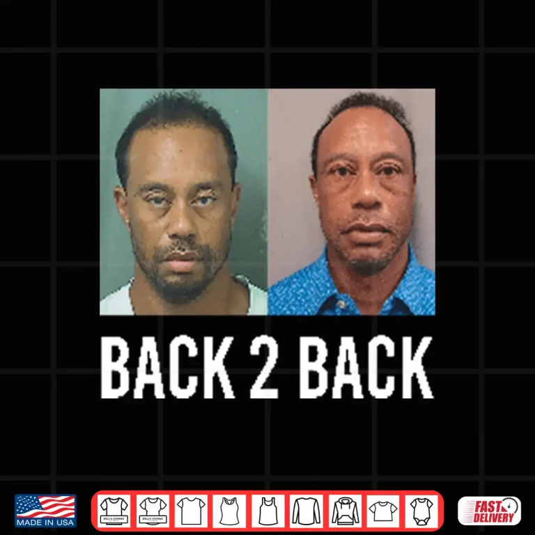 Design Tiger Woods Back 2 Back Mugshot Shirt