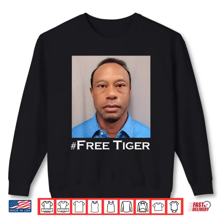 Sweatshirt Free Tiger Shirt Golf Goat Celebrity Sports Funny Meme Shirt