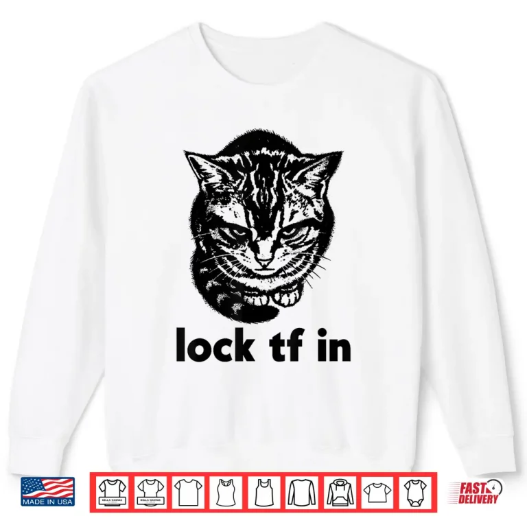 Sweatshirt Funny Lock TF in Cat Graphic Motivational Retro Shirt