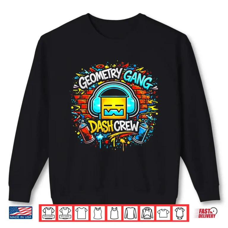 Sweatshirt Geometry Gang Dash Crew Funny Shirt