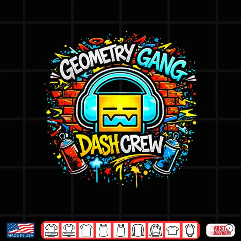Design Geometry Gang Dash Crew Funny Shirt