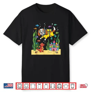 Scuba Dog & Dragon Aquarium Fun Shirt
