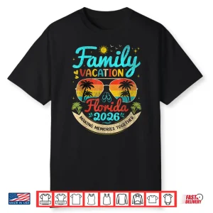 Vintage Family Vacation Florida 2026 Florida Group Shirt