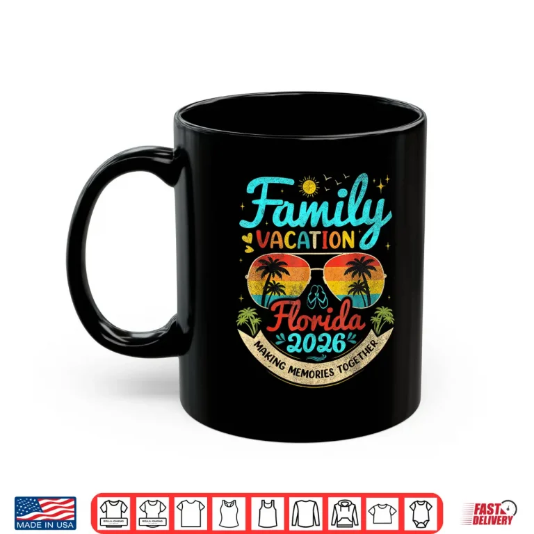 Mug Vintage Family Vacation Florida 2026 Florida Group Shirt