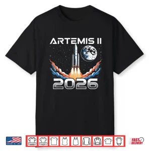 Artemis Ii Launch Back To The Moon 2026 Space Shirt