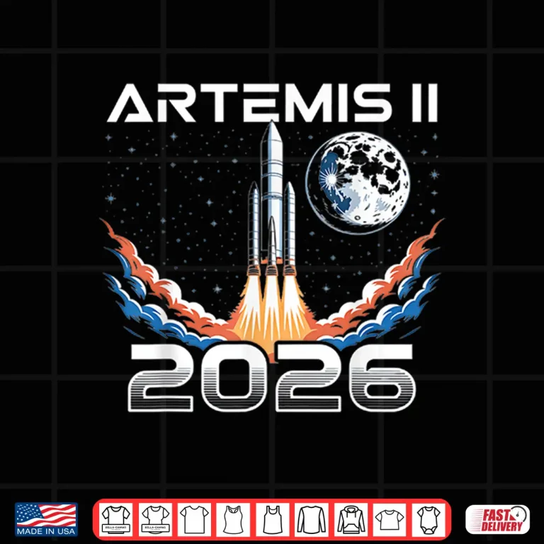 Design Artemis II Launch Back to The Moon 2026 Space Shirt
