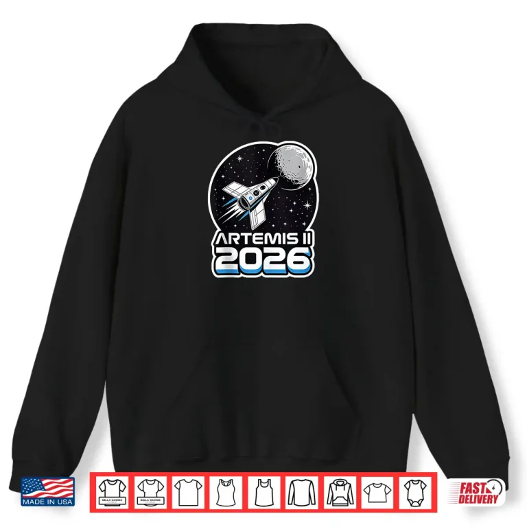 Hoodie Artemis II Launch to The Moon 2026 Shirt