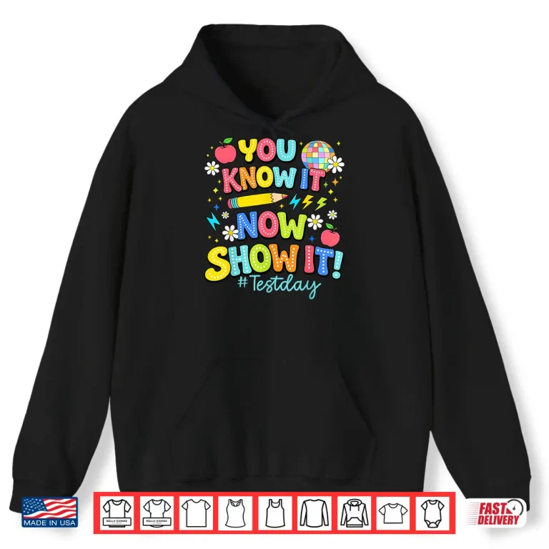 Hoodie Rock The Test Test Day State Testing Teacher Staar Test Shirt