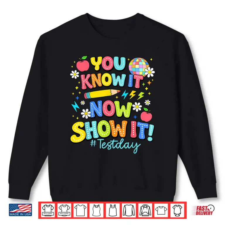 Sweatshirt Rock The Test Test Day State Testing Teacher Staar Test Shirt