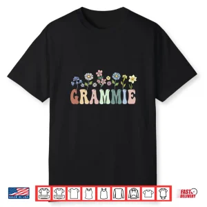 Grammie Gifts Women Wildflower Floral Design Grammie Shirt