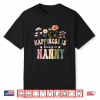Happiness Is Being A Nanny Floral Design Nanny Mother’S Day Shirt