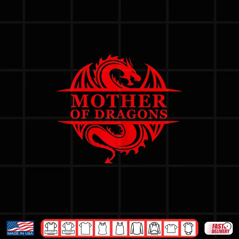 Design Womens Mother of Dragons Gift Mothers Day Dragon Family Tee Outfit Shirt