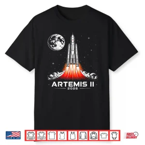 Artemis Ii Rocket Launch Space Exploration Back To The Moon Shirt