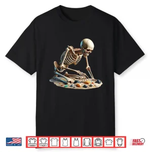 Skeleton Rock Collecting Geologist Gemstone Geology Teacher Shirt