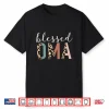 Blessed Oma Cute Leopard Print Shirt