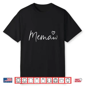 Memaw Gifts For Women Grandma Heart Mother’S Day Memaw Shirt