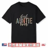 Best Auntie Ever Gifts Aunt Leopard Print Mothers Day Shirt