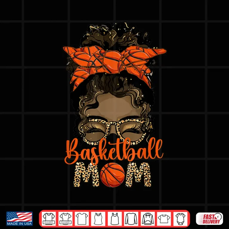 Design Black Basketball Mom Melanin Mother Of A Basketball Player Shirt