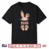 Floral Leopard Mama Bunny Happy Easter Mother’S Day Shirt