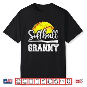 Softball Granny Softball Player Game Day Mother’S Day Gift Shirt