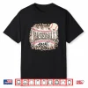 Baseball Aunt Leopard Softball Auntie Funny Mother’S Day Shirt