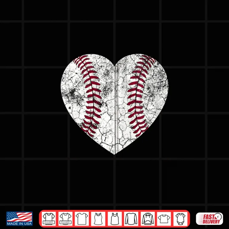 Design Baseball Heart Fun Mom Dad Men Women Softball Wife Shirt