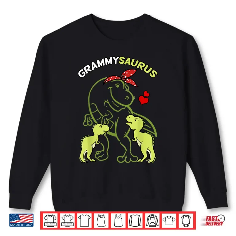 Sweatshirt Grammysaurus Grammy 2 Kids Dinosaur Mothers Day Shirt