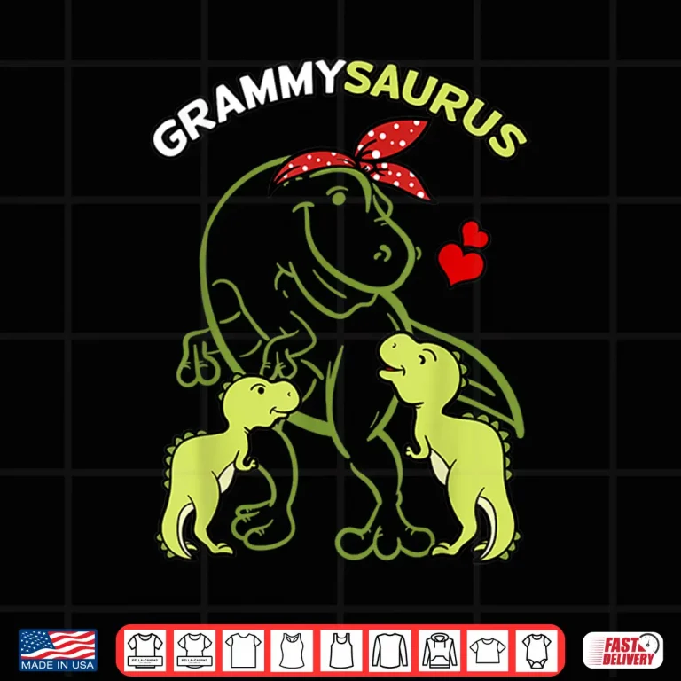 Design Grammysaurus Grammy 2 Kids Dinosaur Mothers Day Shirt