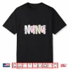 Nana Floral Coquette Bow Mother’S Day Cute Women Grandma Shirt