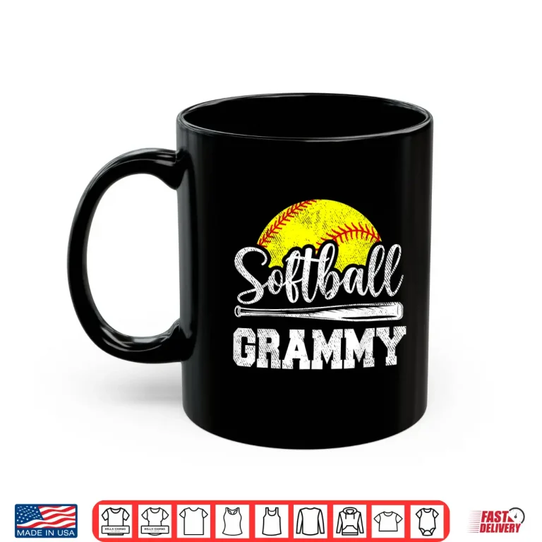 Mug Softball Grammy Softball Player Game Day Mothers Day Gift Shirt