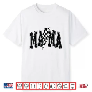 Checkered Mama Lightning Bolt Mother’S Day For Mom Mother Shirt