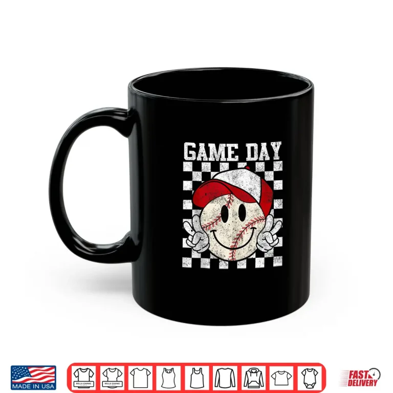 Mug Game Day Vibes Baseball Shirt Girls Mothers Baseball Life Shirt