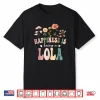 Happiness Is Being A Lola Floral Design Lola Mother’S Day Shirt
