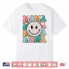 Mama Leopard Smile Bolt Lightning Checkered Groovy Mom Life Shirt