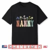 Nanny Gifts Women Wildflower Floral Design Nanny Shirt