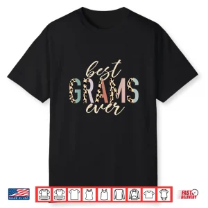 Best Grams Ever Gifts Leopard Print Mothers Day Shirt