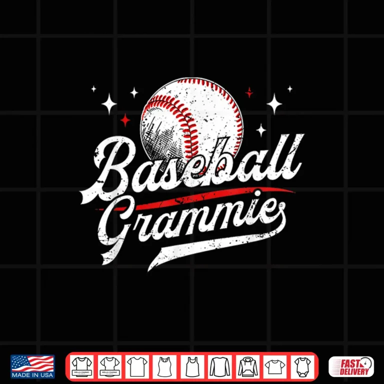 Design Baseball Grammie Of A Baseball Player Grammie Shirt