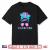 Funny Mamacorn Unicorn Messy Bun Mom Mother’S Day Girl Women Shirt